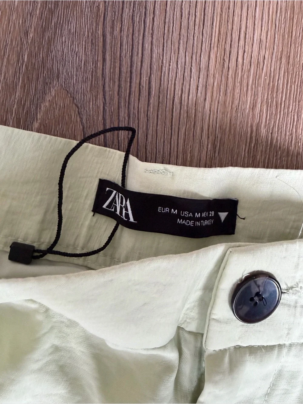 Zara Light Sage Men's Linen-Blend Chinos